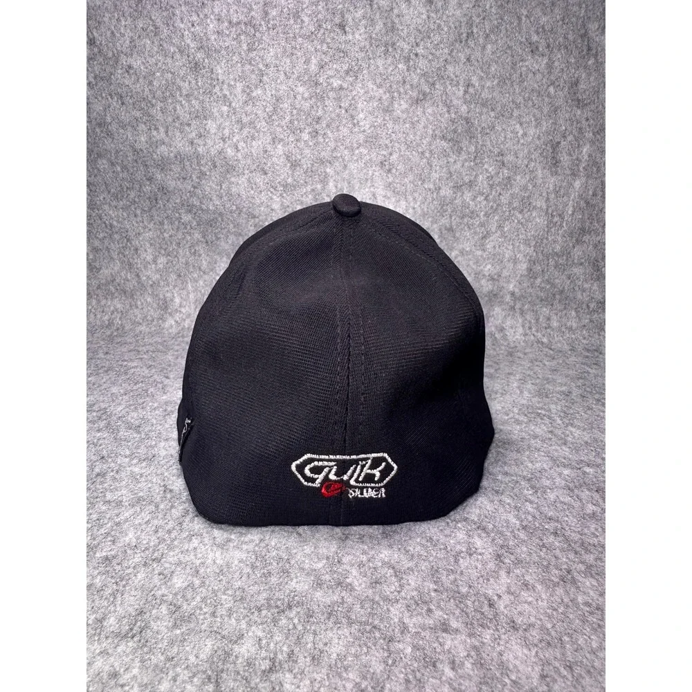 Quiksilver Mens Baseball Cap Black Embroidered Logo Paisley Pattern Hat